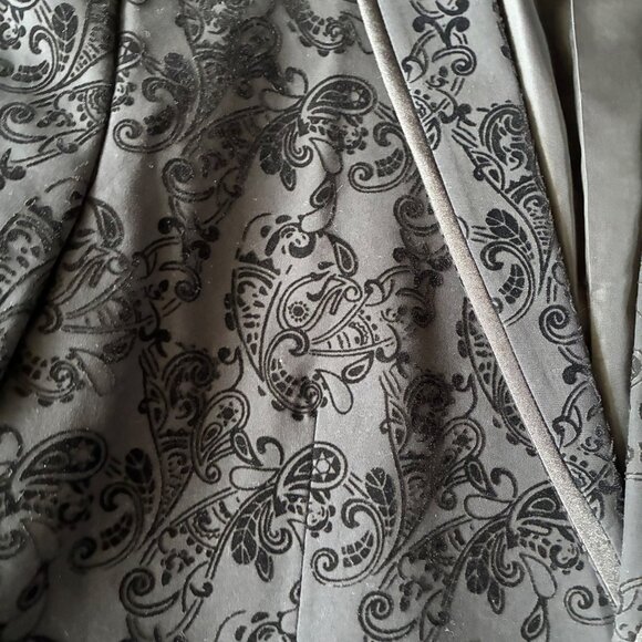 INC Black Paisley Slim-Fit Blazer XL - Formal, Party, Holiday, Wedding, Evening - Picture 5 of 9